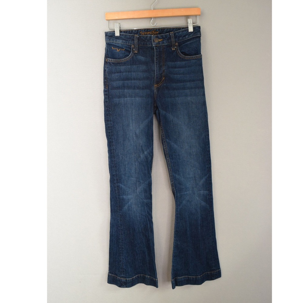 Kimes Ranch Jennifer Jeans 2/32 Dark Wash High Rise Flare Western Women